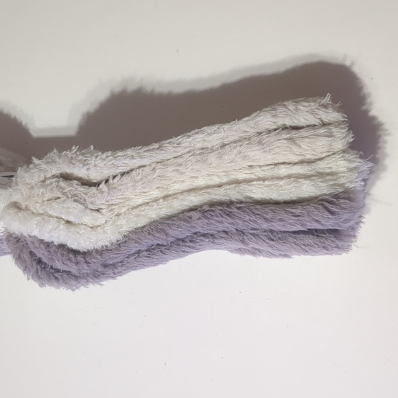 Lemon 3 pair Faux Fur cozy socks womens one size - Picture 2 of 7